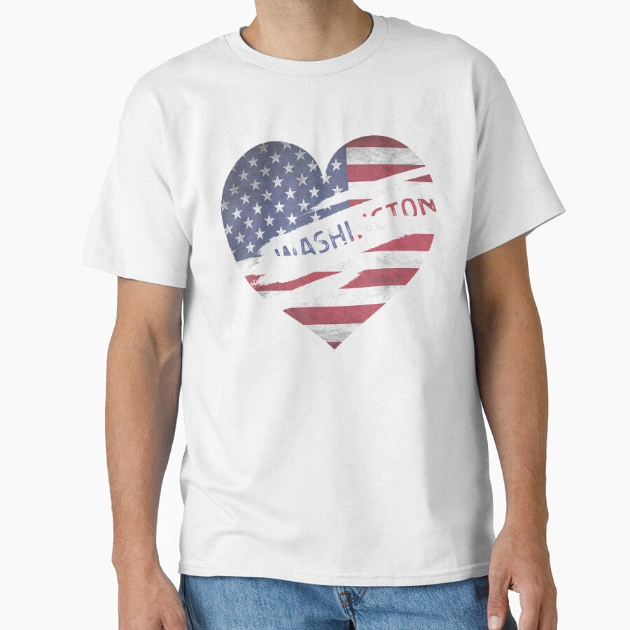 Washington 4th July Independence Day Usa America State Love by zpruby