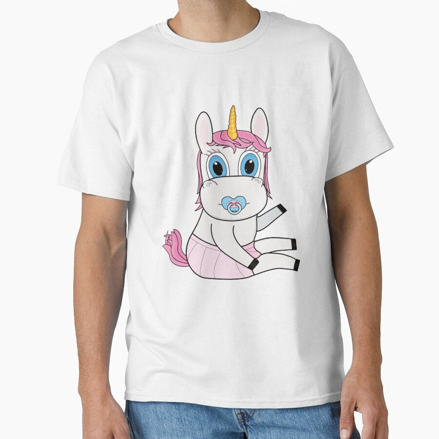 Cute unicorn baby with pink mane by POD-Design