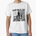 Proud Dad of Two Awesome Sons Shirt | Father of Boys Gift | Proud Dad Family Design by 76Valeria