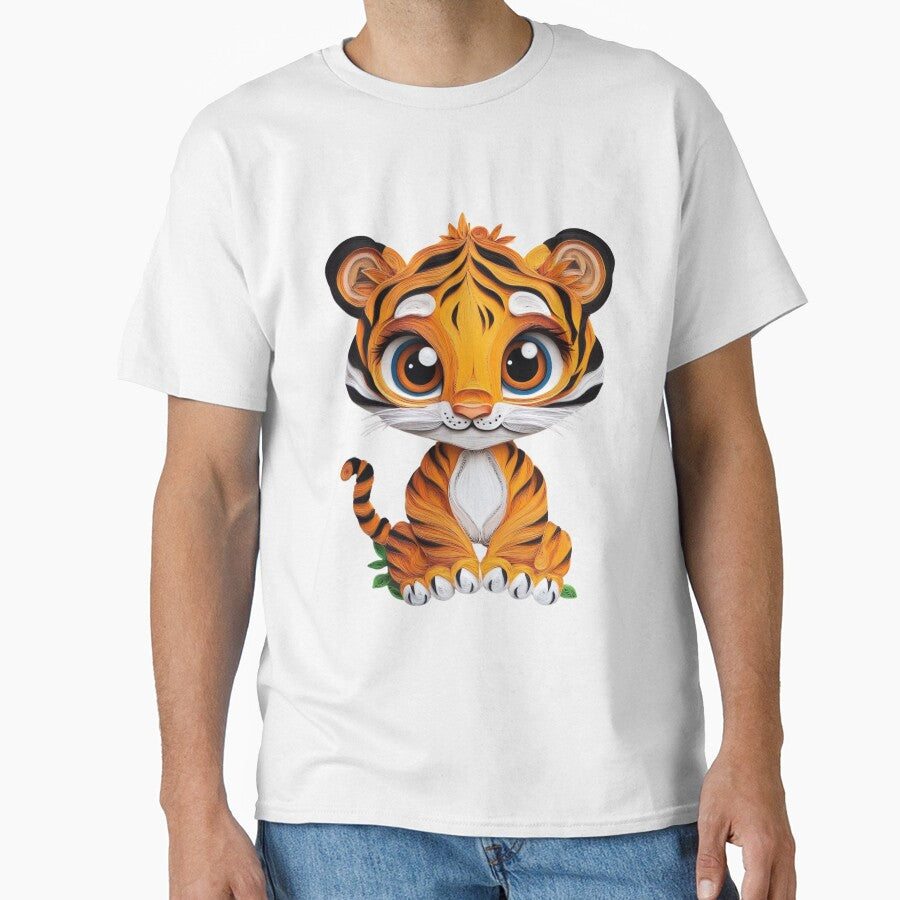 Cute Kawaii Baby Tiger by PrintsByFrank