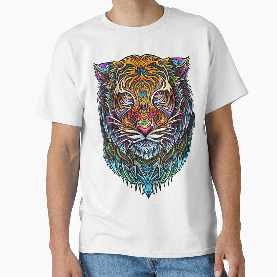 Tiger Face Viking Mandala by Winya