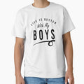 Boy Mom for Women Boy Dad tshirts for Men, Boy Mom Boy Dad Gifts and Accessories, Mother's Day Father's Day by Teez-Me