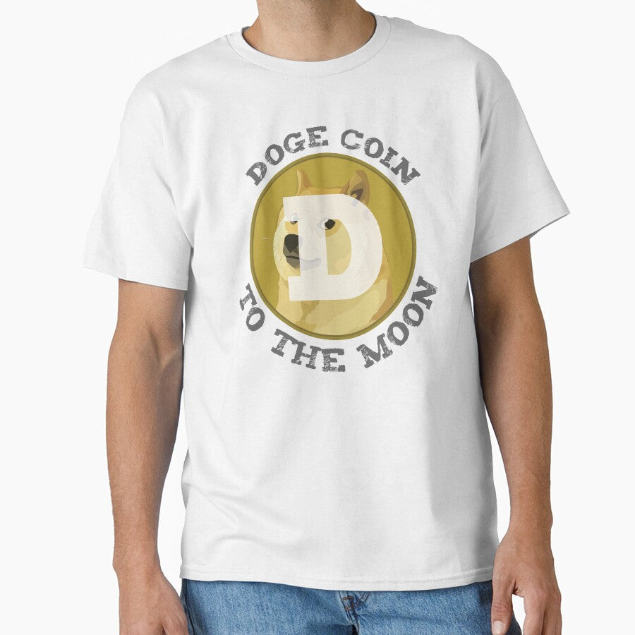 Doge COin To the Moon by ElseWorldDesign