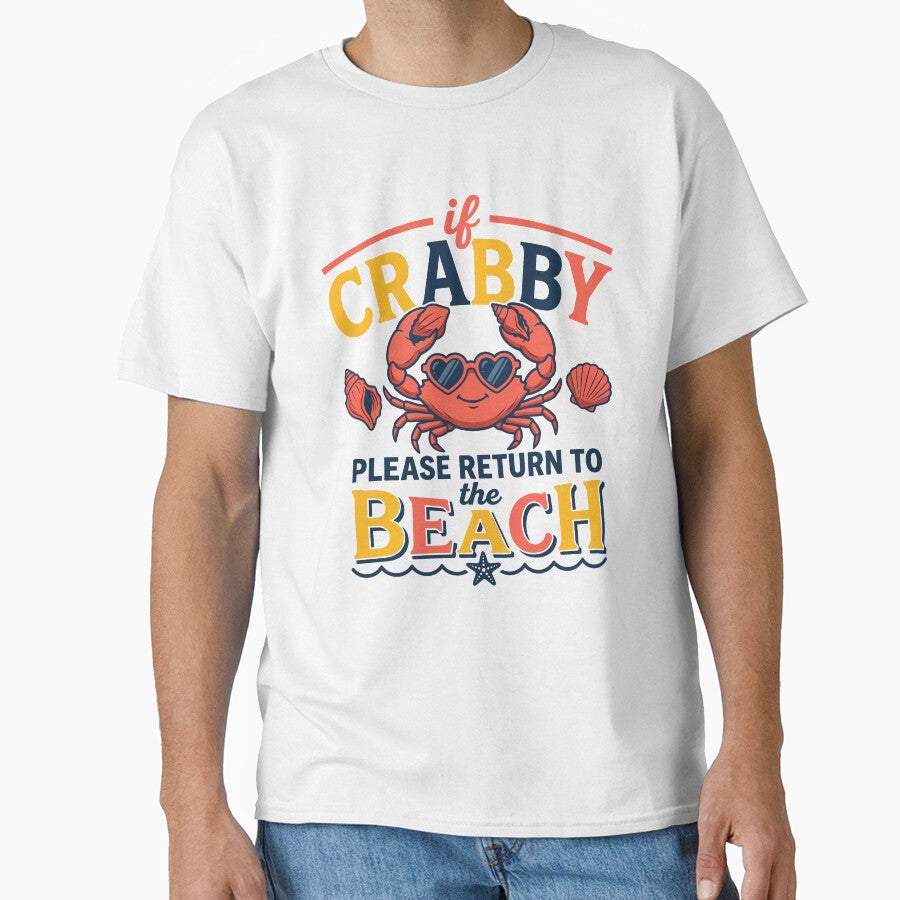 Retro Sunglasses Crab Beach Vacation Quote by KroghDs