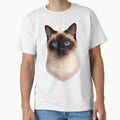 Captivating Siamese Cat: Intense Sapphire Blue Eyes on a transparent background by Clavivs