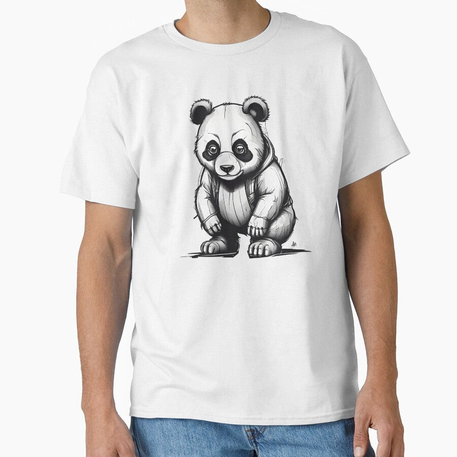 Black and White Panda Sketch by pUNKnown