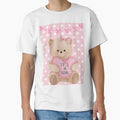 Cute Teddy Bear Holding Heart – It's a Girl Baby Announcement Design | Baby Shower & Newborn Gift by PureHopeStudio