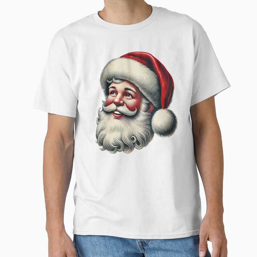 Santa Claus Vintage Clipart | Santa Claus Merry Christmas Face | Santa Claus Face Png | Retro Santa Christmas PNG Sublimation Design Gift by PixelBlooming