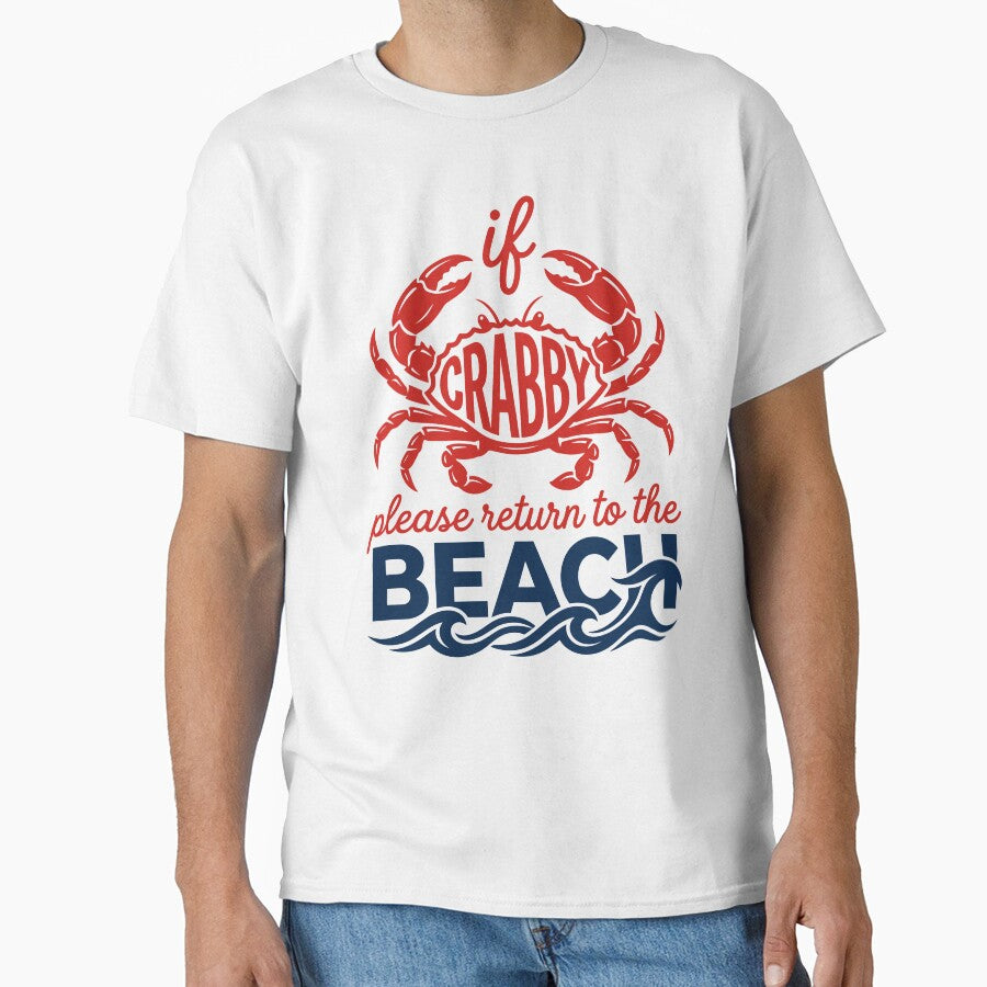 Funny Crabby Beach Quote Summer Vacation Gift by KroghDs