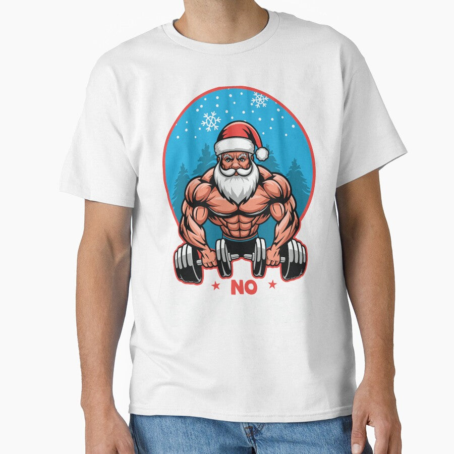 No Excuses Santa Christmas Gym by ArtHavenDesign