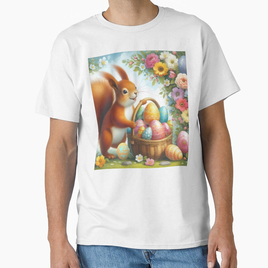 Easter  squirrel with egg basket by Expressions-Sel