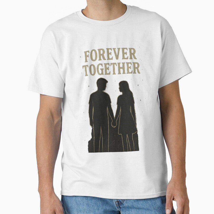 Couple Under Stars T-Shirt | Vintage Love Tee | Grunge Scavenge Style Romantic Design by KDesignCrafts
