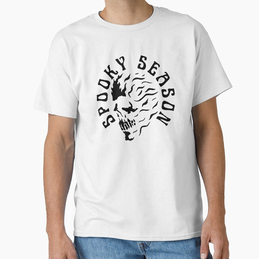 Halloween Horror Ghost Skull Graphic Illustration For A Spooky Season Merch For Movie Nights & Parties by daybreakagain
