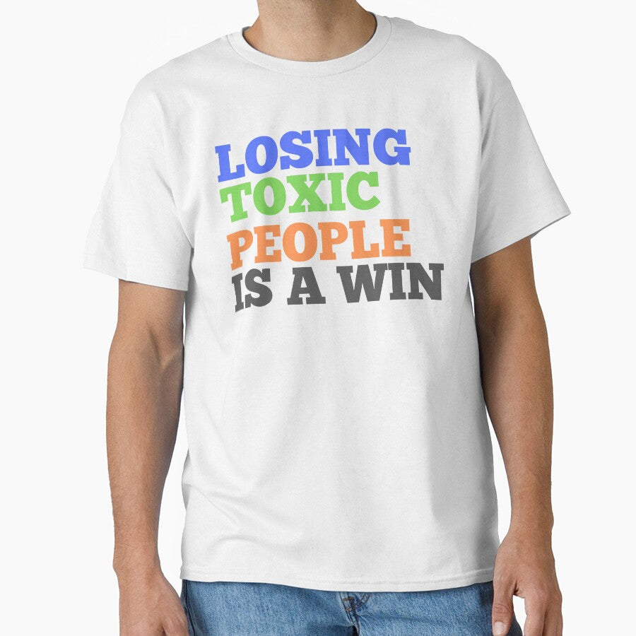 Losing Toxic People Is A Win Funny Vintage by tshirtistic