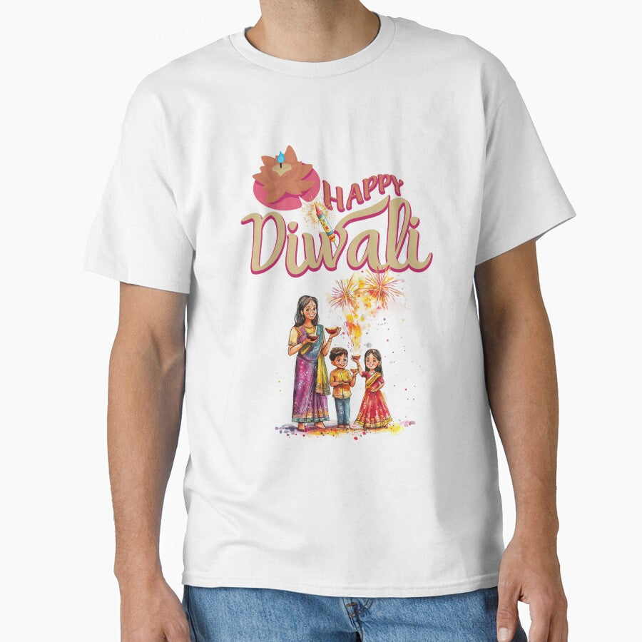 Happy Diwali ver 6 | Festival of Lights | Indian Deepavali Celebration with Diyas, Rangoli & Lord Ganesha | Hindu Festival Art & Gifts by mndesignworx