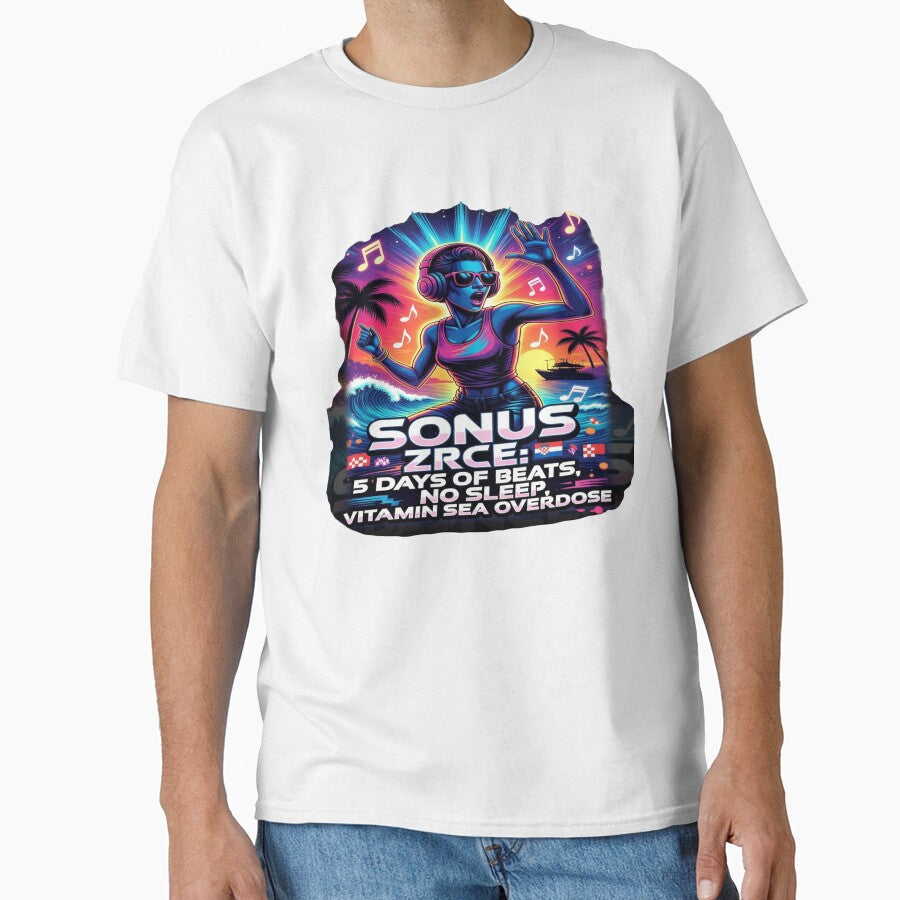 Sonus Zrće Festival T-Shirt | 5 Days of Beats, No Sleep, Vitamin Sea Overdose | Croatia Beach Music Festival Graphic Tee by Sushikidsntod