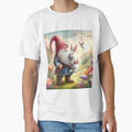 gnome with a bunny happy fantasy easter landscape by Expressions-Sel