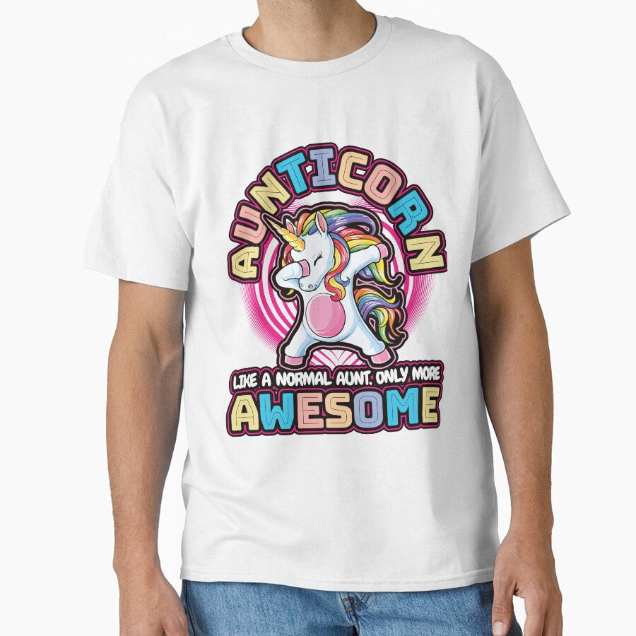 Aunticorn like a normal Aunt Dabbing Unicorn by Hananiah Merch