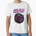 DELULU DEPARTMENT T-Shirt | Funny Delusional Gen Z Meme Humor | Retro Glitch Y2K Brain Art Gift by Magounette