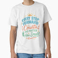 Every Step Forward Counts – Positive Motivational Quote Design by inkoutninja