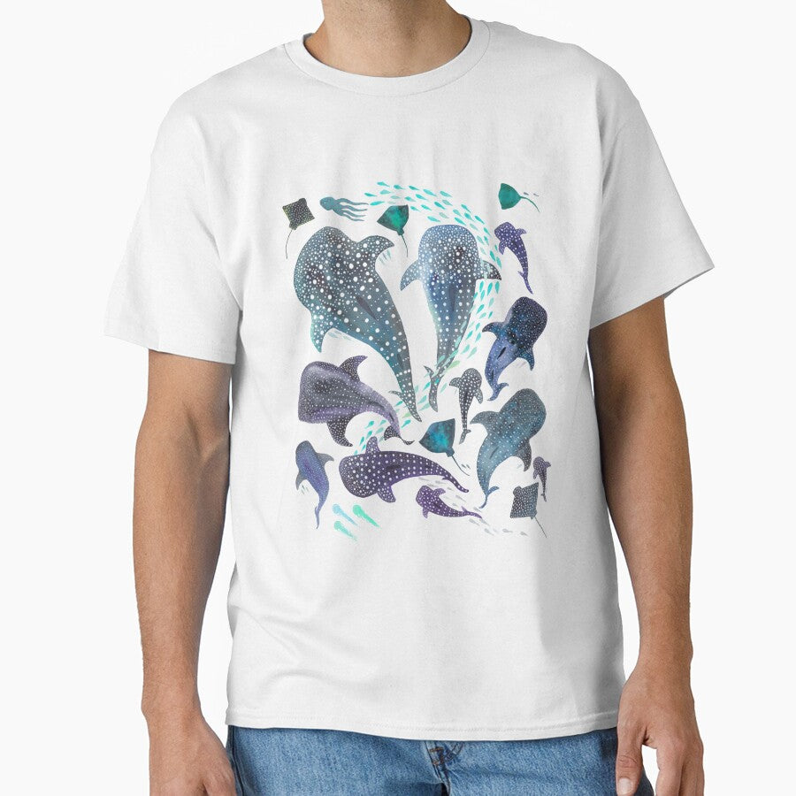 Whale Shark, Ray _amp_ Sea Creature Play Print by NouveauUShh