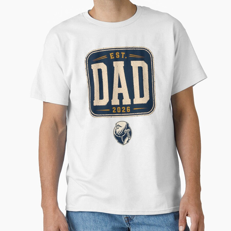 Dad Est 2026 – Vintage Distressed Badge Fathers Day Gift New Dad by Gabmod14