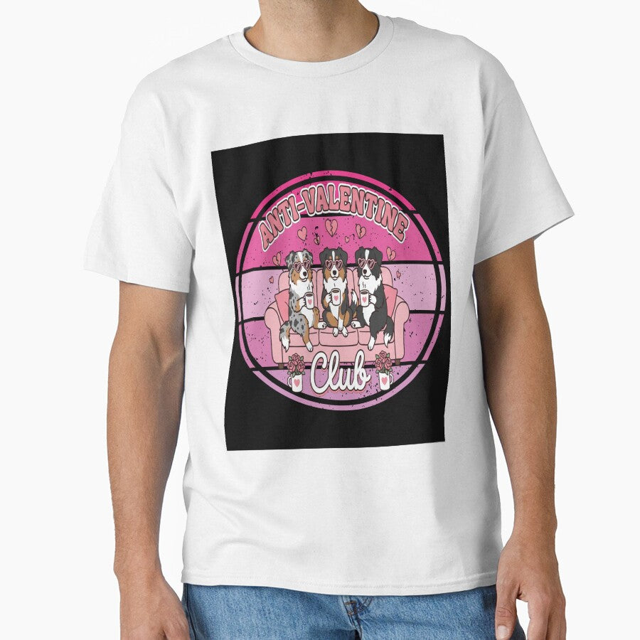 Anti Valentine Club – Funny Dog Valentine Design for Singles & Galentines by SoftSoaring