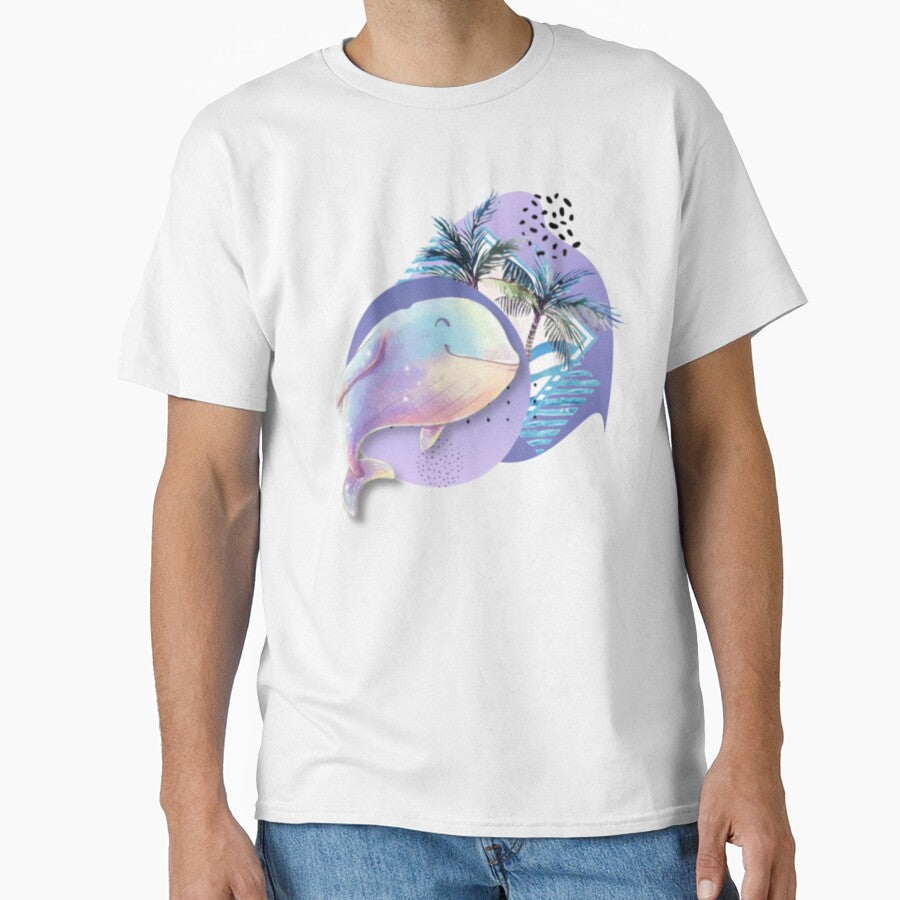Tropical Whale Abstract Tropical Design by Paula Helit