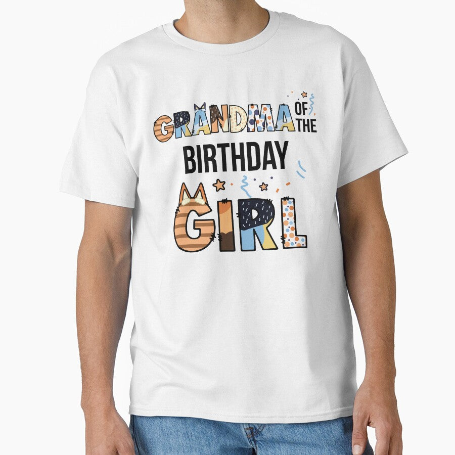 Grandma Of The Birthday Girl Party Blue Dog Lover Matching by PartyFam
