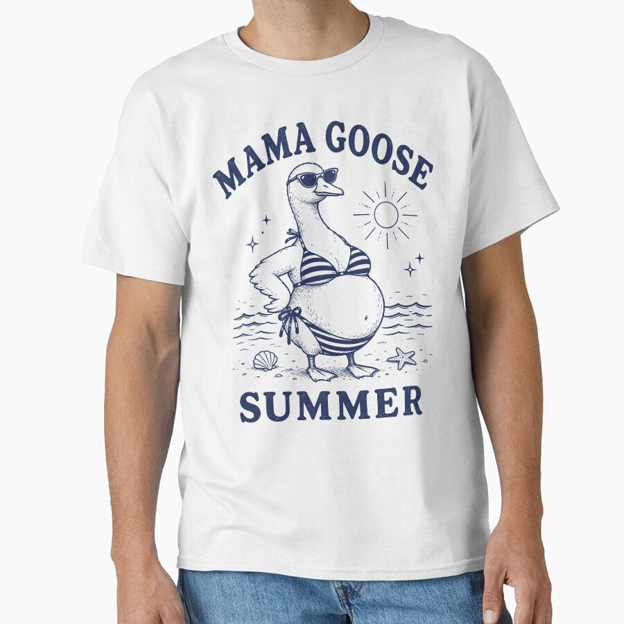 Mama Goose Summer Pregnant Mom Beach Vacation by zalderian100