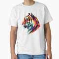 Low Poly Tiger Head Side Profile by ekoprasetioart