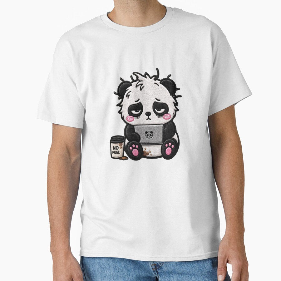 Burnout Panda Embroidery Patch Funny Kawaii by ColorSplash123