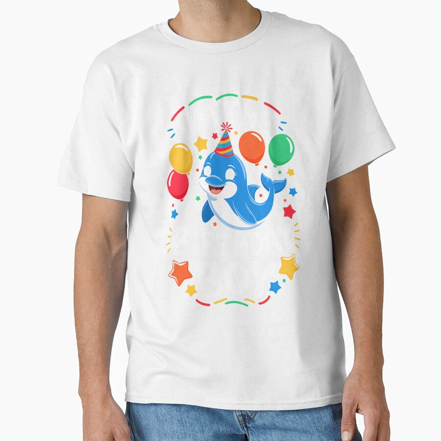 Funny Dolphin Birthday Boy Bday Boys Girls Kids by rafaeltto