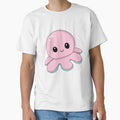 Cute Kawaii Pink Octopus Sticker | Happy Ocean Buddy by Aedition