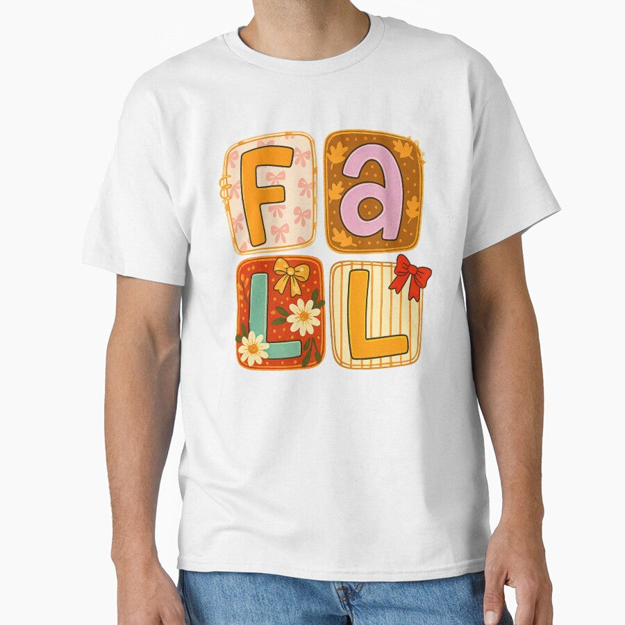 Falling shirts｜Fall festivities｜Fall patchwork quilt｜Fall coquette hoodie｜coquette bow｜fall preppy png｜fall festival autumn｜fall autumn girl by PixelBlooming