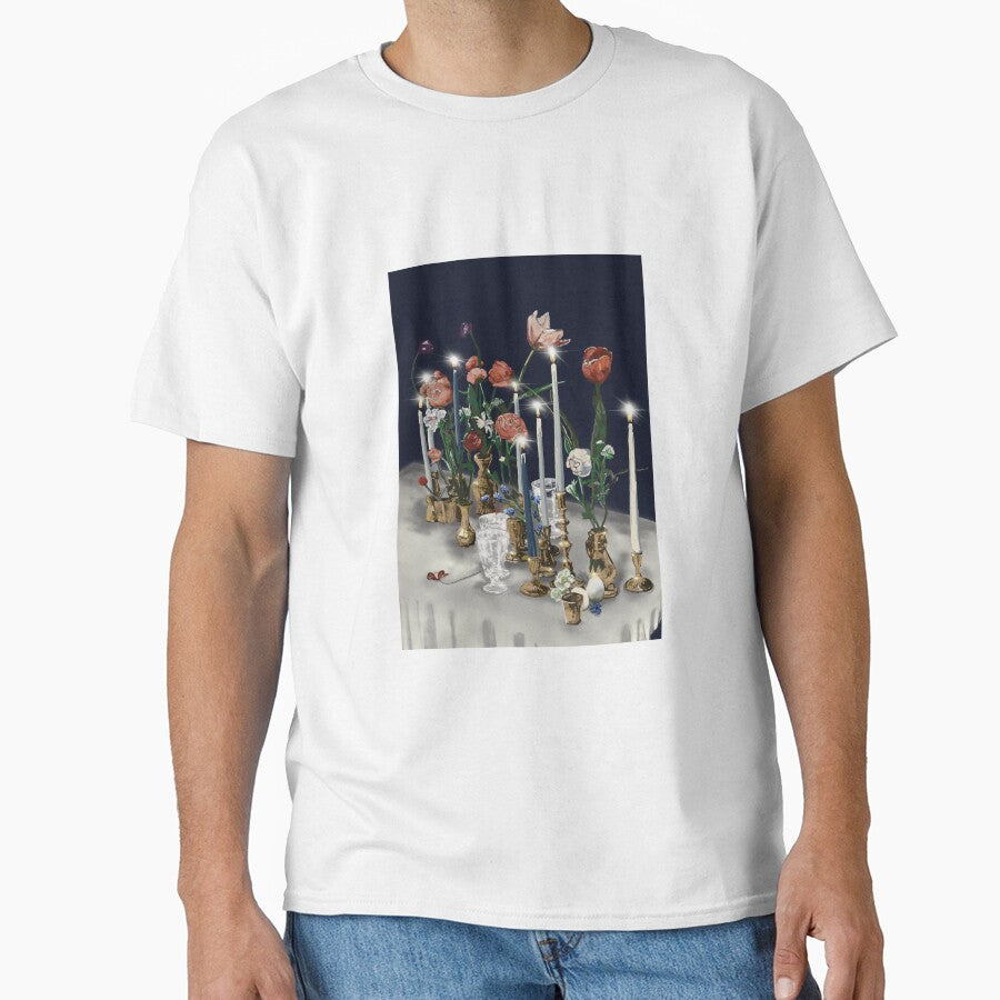 Beautiful Christmas Table Setting Illustration – Festive Holiday Decor Design by Pandositive