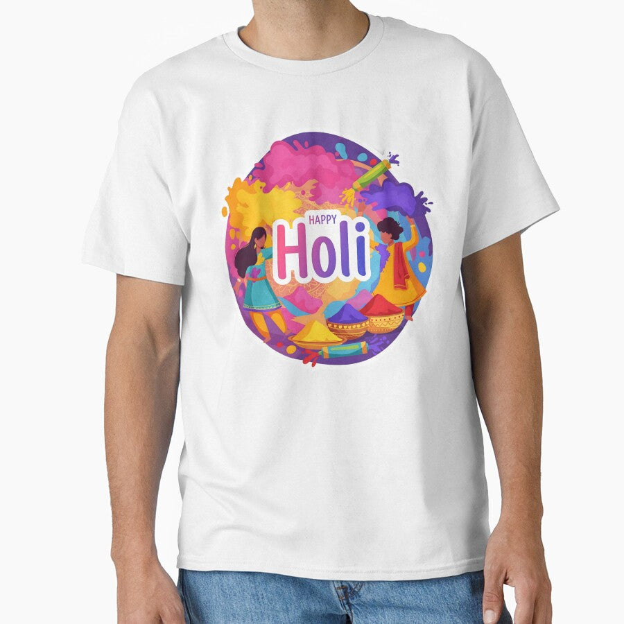 Color Splash Holi Sticker – Vibrant & Playful Festival Design by InevitableAum
