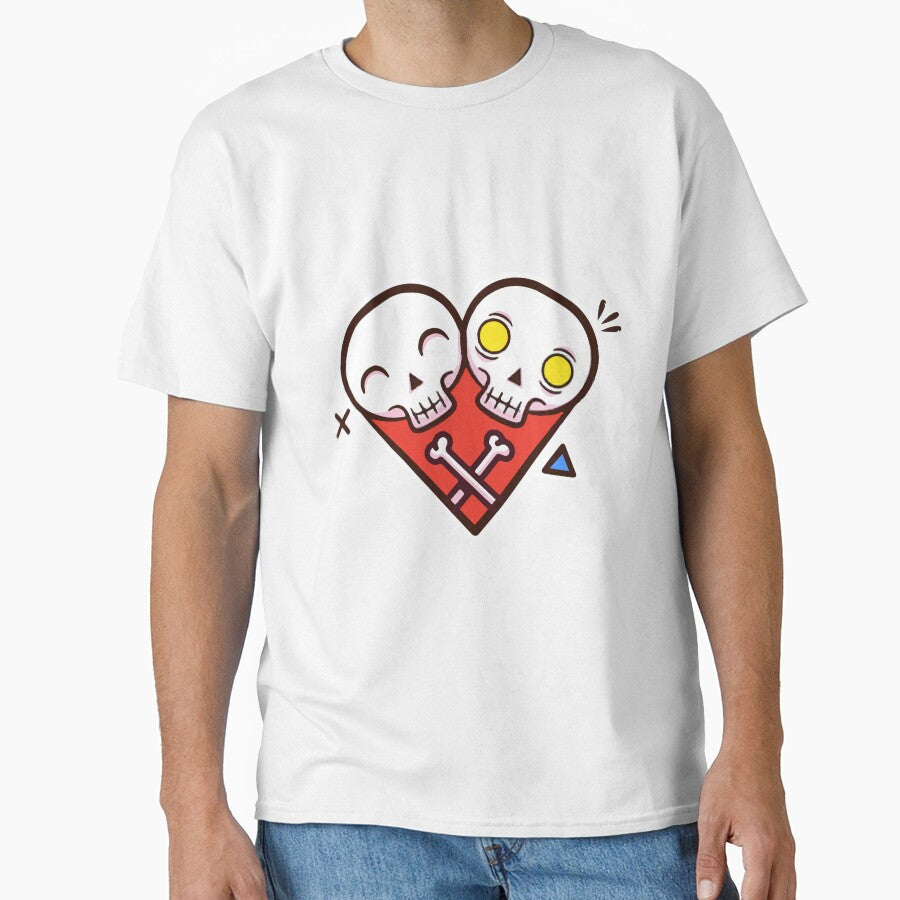 Funny Skeleton Heart Couple Love by mouad naouiri