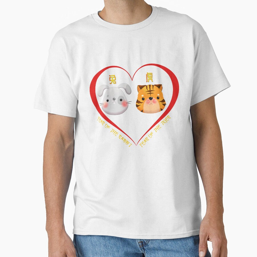 Year Of The Rabbit And Year Of The Tiger Couples Cute Chinese Zodiac Animals by Karry-Pat