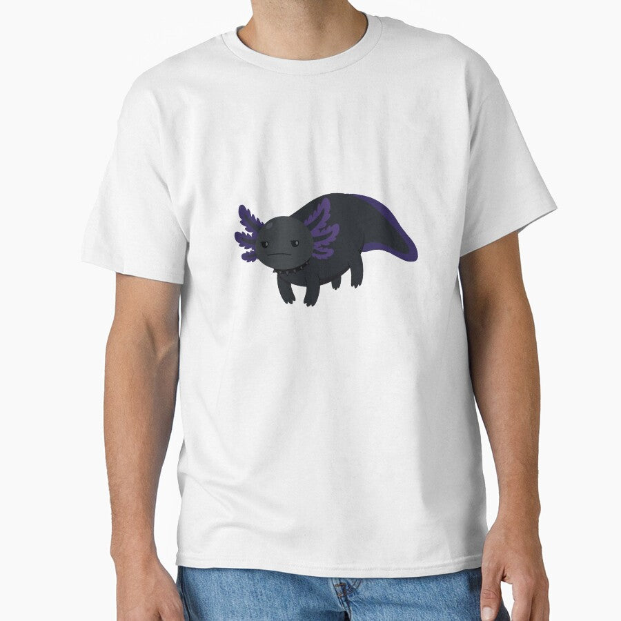 Gothxolotl Funny Goth Melanoid Axolotl by Petzzz
