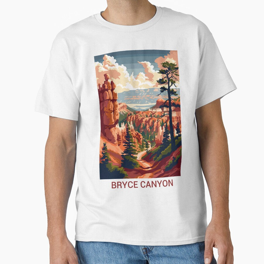Bryce Canyon National Park Utah – Vintage Hoodoo Landscape Art by GiftsCreek