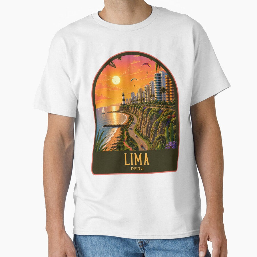 Lima Vintage Travel Illustration by HomeLivingCo