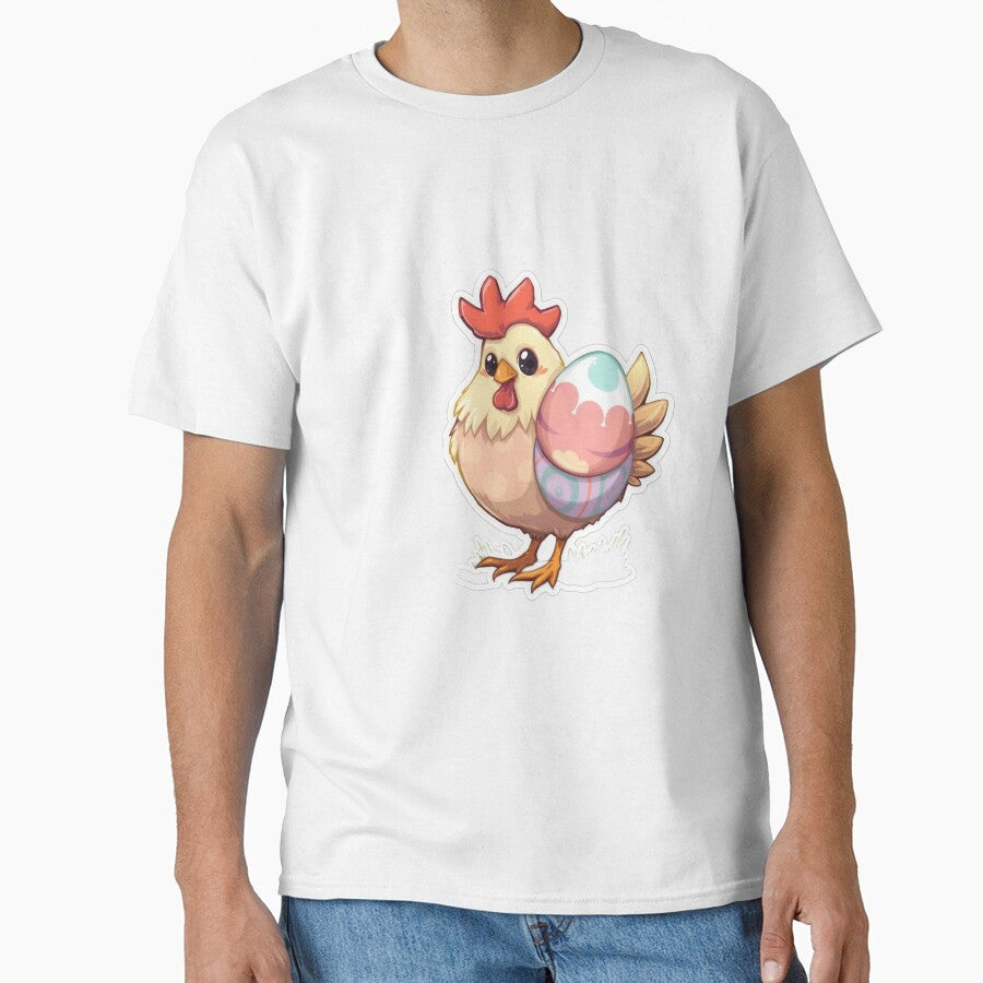 Cute easter Chicken with egg sticker ,cute easter,Happy Easter,Easter Day,easter illustration by Expressions-Sel