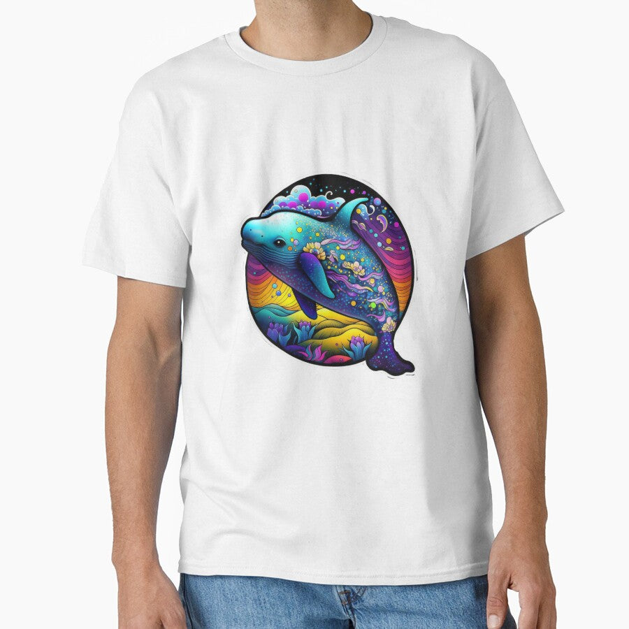 Cute 90s Rainbow Whale by RoboRembrandt