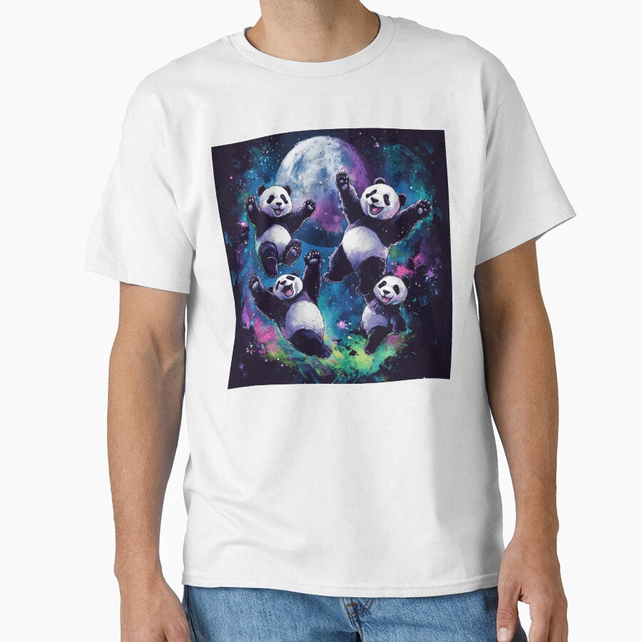 Happy Panda and Moon by NicolasGlowArt