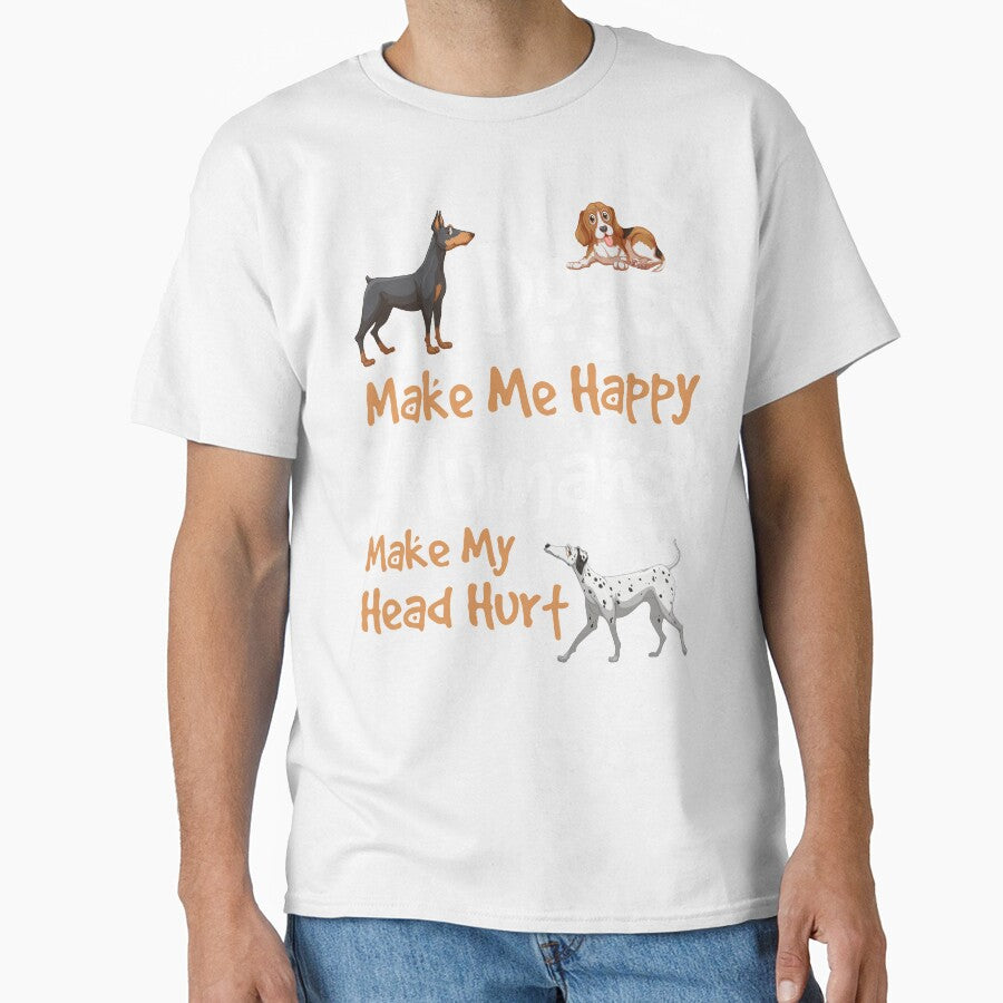 Funny Quote Dog Lovers Humans Make My Head Hurt by VivaGul