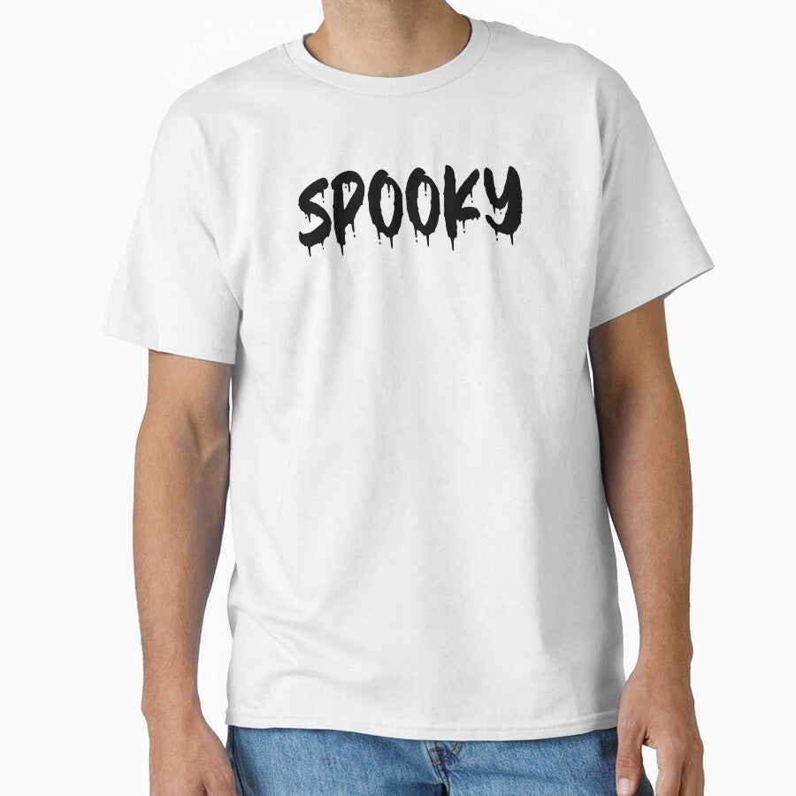 BLACK ON WHITE SPOOKY BLOOD DRIP by RomeArtCo