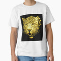 Tiger head golden 3d art t-shirt | Embrace the Majestic Roar with our Tiger Head Golden 3D Art T-Shirt by KARTICK DUTTA