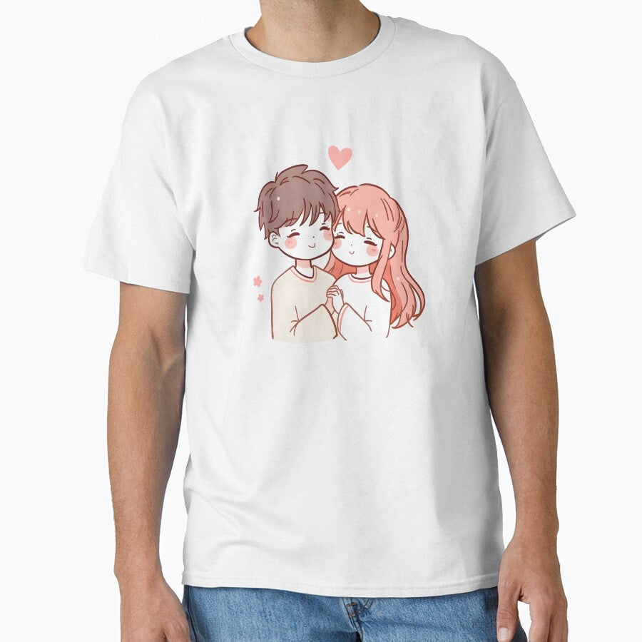 Cute Loving Couple Cartoon Illustration by StormVape