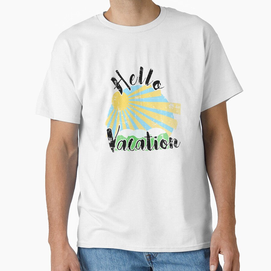 Distressed Hello Vacation Design by Angela Mello